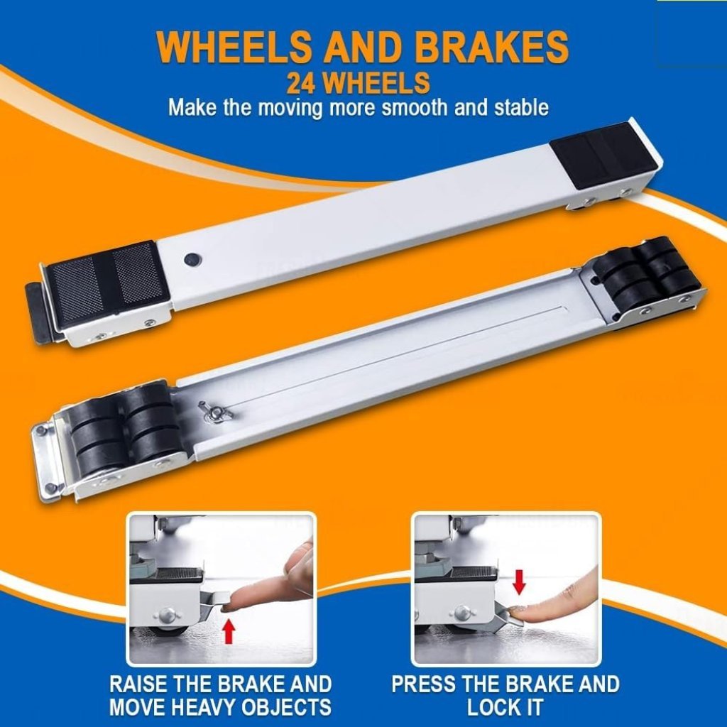 Heavy Duty Washing Machine & Furniture Lifter Stand – Expandable Mobile Roller & Dolly for Appliances & Heavy Loads
