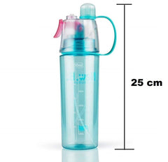 2-in-1 Spray & Drink Water Bottle – 600ml Outdoor Sports Sipper