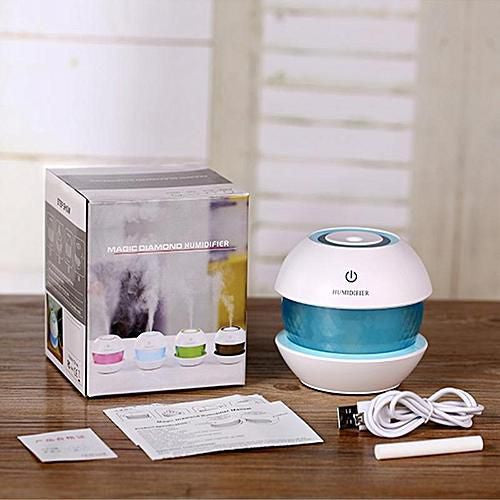 Diamond Cool Mist Humidifier with LED Night Light for Car & Office