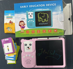 2-in-1 Talking Flash Card & LCD Doodle Board for Kids