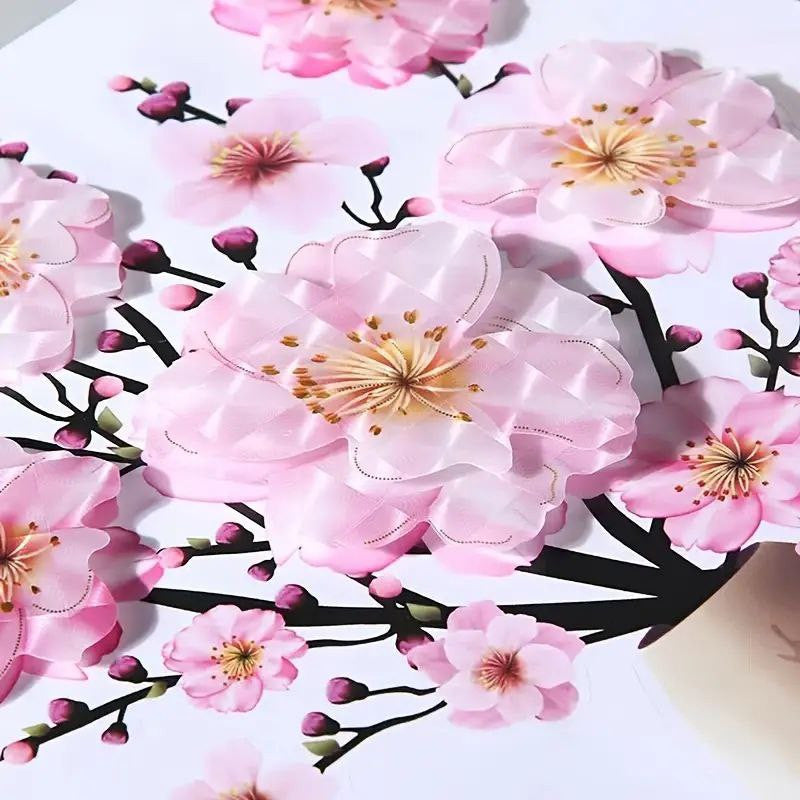 3D Flower & Vase Wall Sticker - 1 Pc