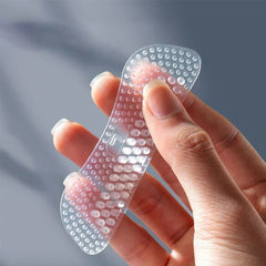 Transparent Silicone Heel Grip Cushions 1 Pair for Women & Men